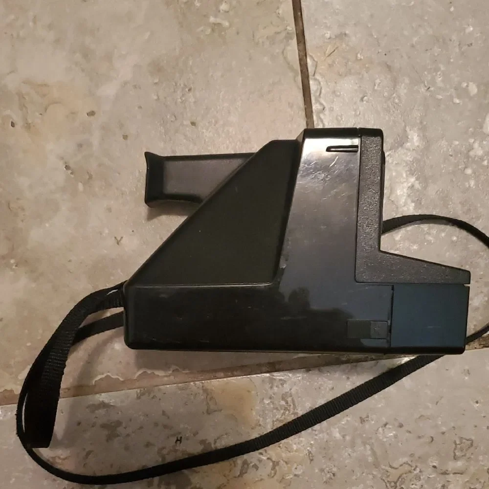 Polaroid Time-Zero OneStep Camera - Black with Rainbow Accent